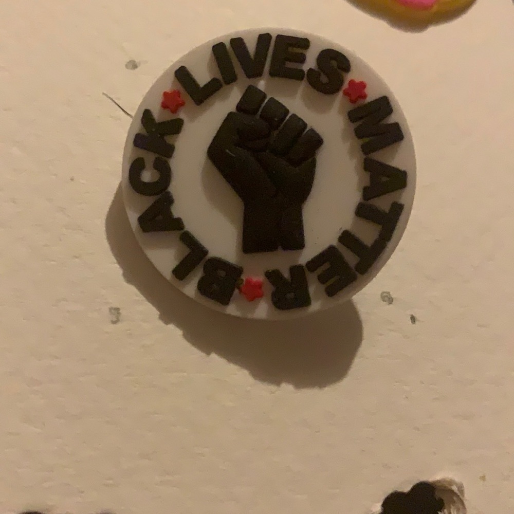 BLM crocs shoe charm